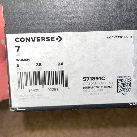 Converse CTAS Dainty Mule Slip size 7 NWT - Picture 8 of 8